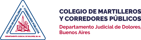 Colegio de Martilleros y Corredores Públicos, Departamento Judicial de Dolores