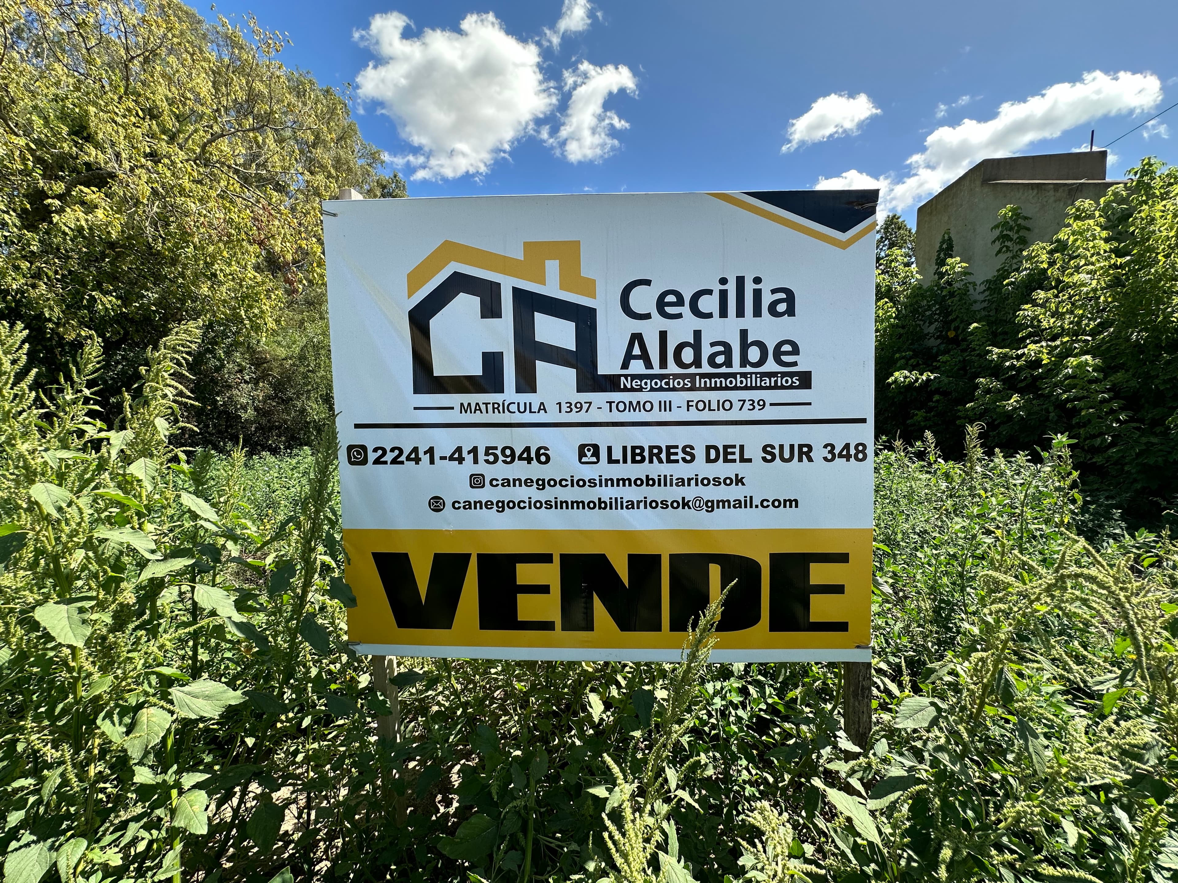 Terreno en Colombia y Ameghino, Chascomús